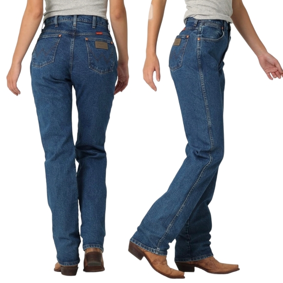 Wrangler Denim - Wrangler Vintage Cowboy Cut Slim Fit Natural Rise Waist Denim Wedgie Jeans